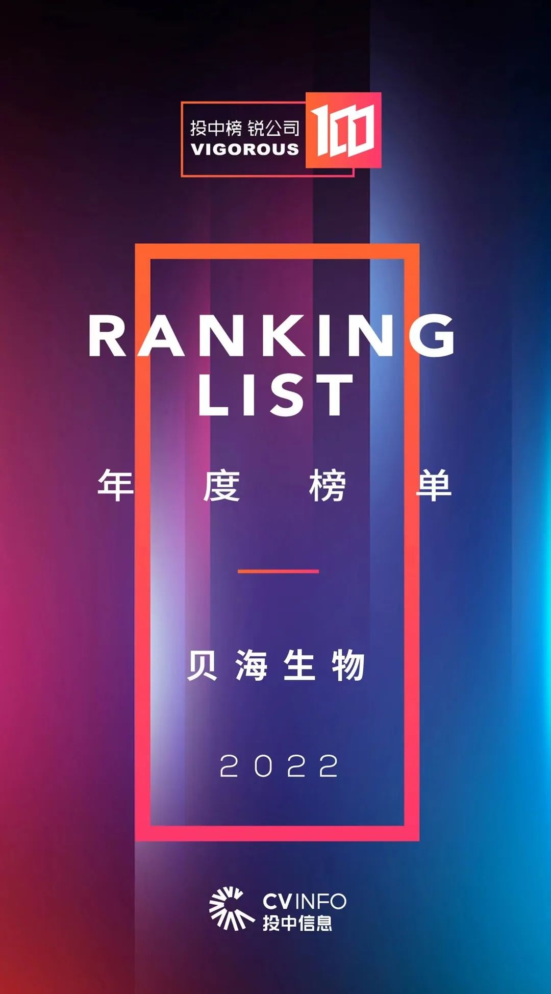 乐动平台荣登“投中2022年度锐公司100榜单”